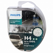 Автолампа PHILIPS H4 (60/55) P43t-38+150% X-tremeVision (2шт) 12V 12342XVPS2 NEW /1/5